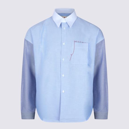 26SS 마르니 긴팔 셔츠 CUMU0061S8UTC56600B51 Blue - MARNI