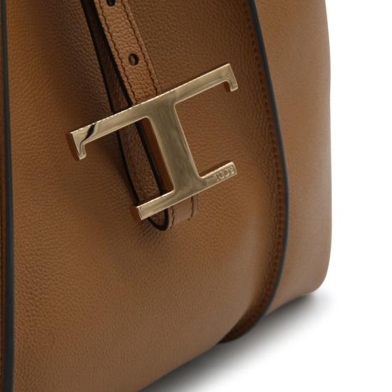 26SS 토즈 T 타임리스 스몰 쇼핑백 XBWTSBA0200Q8ES410 Brown - TODS