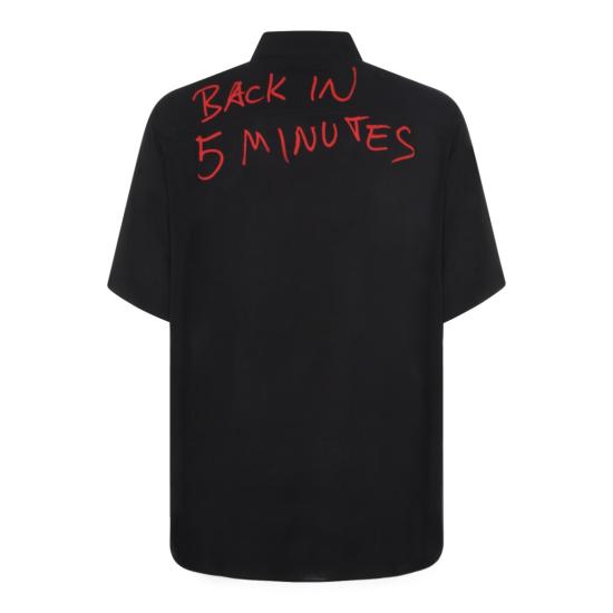 26SS 비비안웨스트우드 반팔 셔츠 2401004KW01CMN401 Black - VIVIENNE WESTWOOD