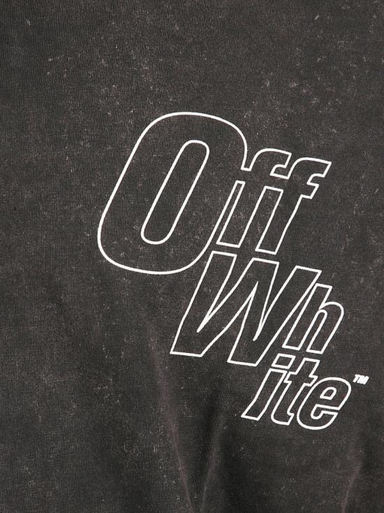 25FW 오프화이트 폴로 티셔츠 OMAD00NF25FLE0041301 Black - OFF WHITE