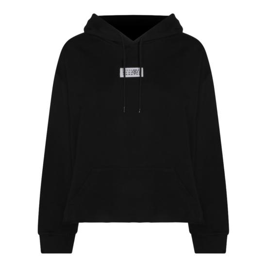 26SS MM6 메종마르지엘라 코튼 후디드 스웨트셔츠 S52GU0235M25025900 Black
