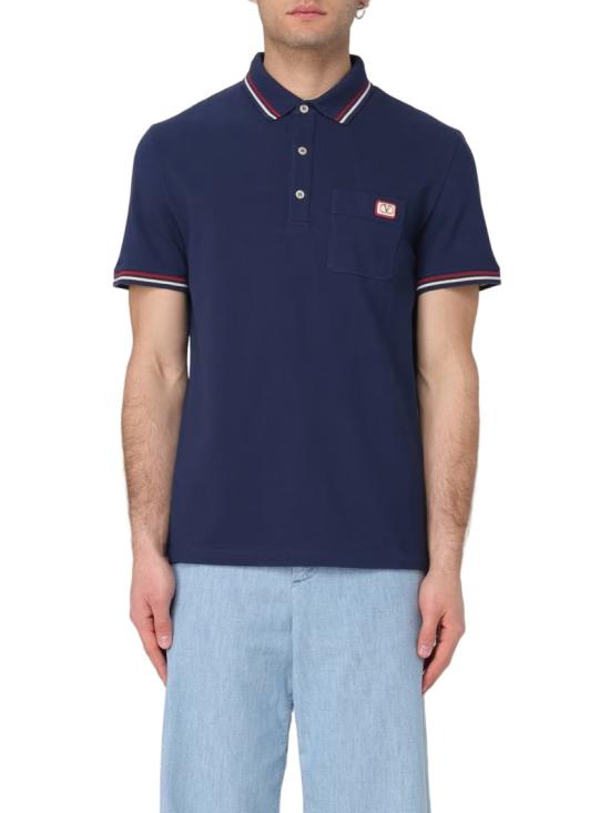 25SS 발렌티노 가라바니 폴로 티셔츠 6v3mh01kAQK Black