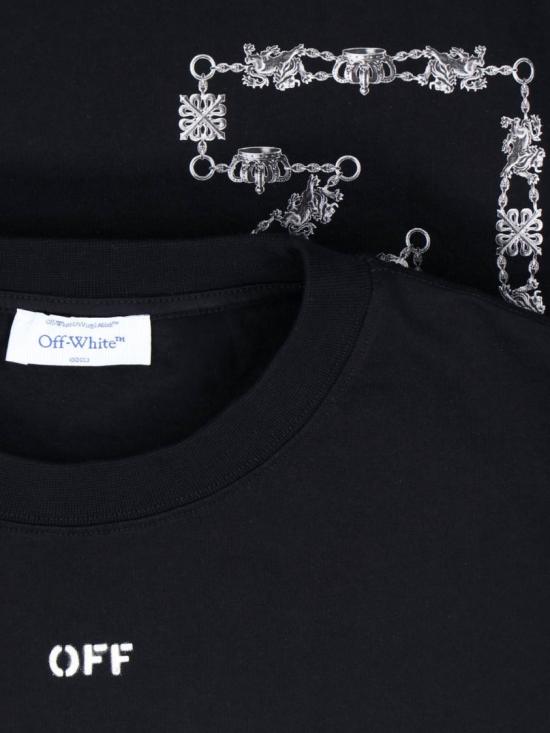 26SS 오프화이트 반팔 티셔츠 44MAA120S26J004001BLACK Black - OFF WHITE