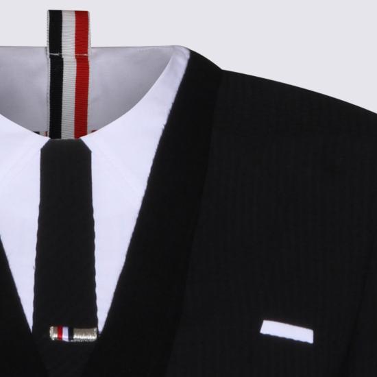 26SS 톰브라운 미디 원피스 FDSF33E06455001 Black - THOM BROWNE