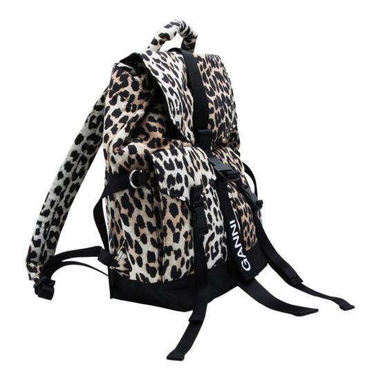  가니 레오파드 테크 백팩 A4757943 Brown - GANNI