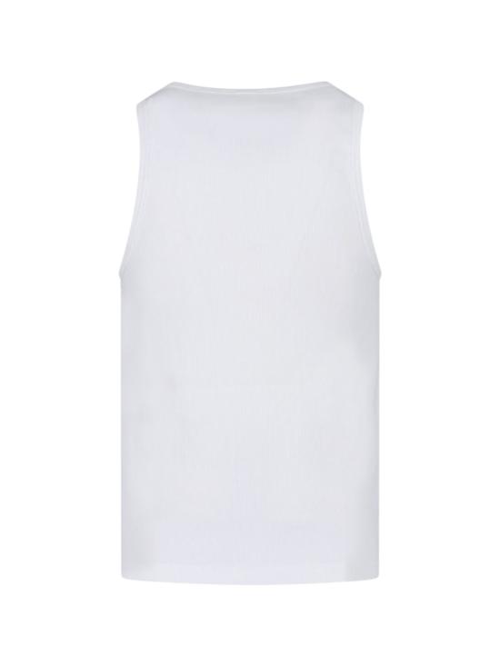 26SS 카사블랑카 반팔 티셔츠 M SP26 JTS 057 02RIBBED TANK TOP White - CASABLANCA