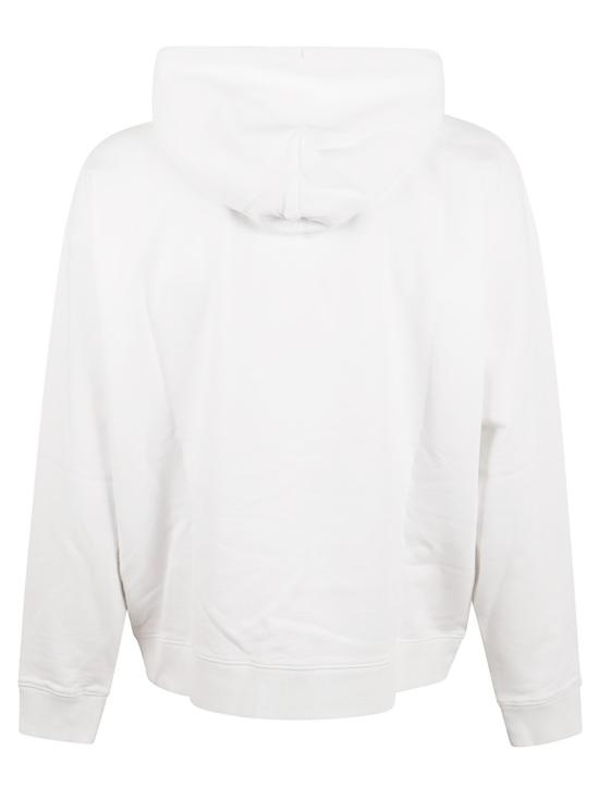 25FW 오프화이트 로고 프린트 캥거루 포켓 후드 티셔츠셔츠 OMBB085F25FLE0160110 White - OFF WHITE