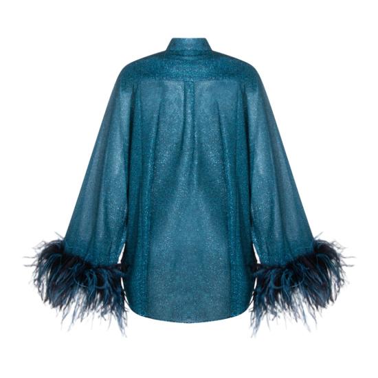 26SS 오세리 탑 LSF213PEACOCK Blue - OSÉREE