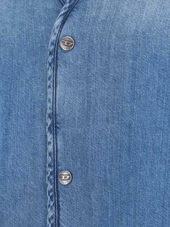26SS 디젤 데님 셔츠 A21738 0CECC01 Blue - DIESEL