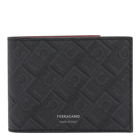26SS 살바토레 페라가모 남성지갑 780329 661550NERO GRIGIO Black