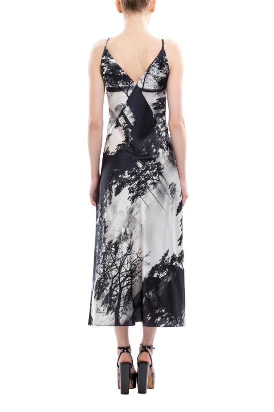  사이드 코베이시 원피스 화려한 프린트가 돋보이는 브이넥 미디 드레스 - SAIID KOBEISY