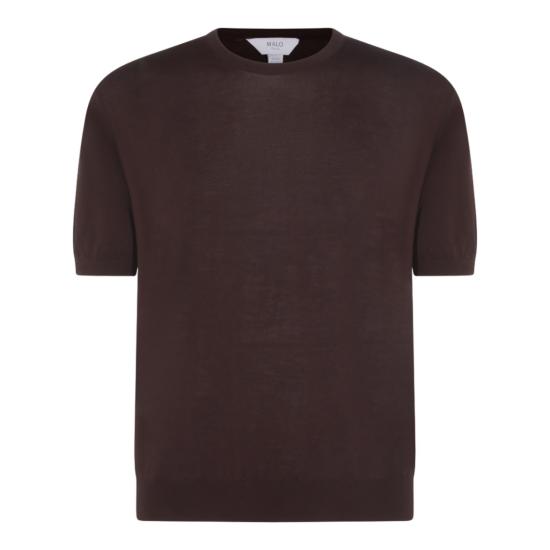 26SS 말로 반팔 티셔츠 UXA406F3Z31E3497 Brown