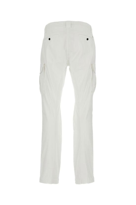 26SS 씨피 컴퍼니 스트레치 새틴 카고 팬츠 RSCMPA743A005694G103 White - C.P. COMPANY