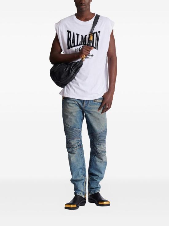 26SS 발망 데님 팬츠 GH1MI105DG10 6AW Grey - BALMAIN