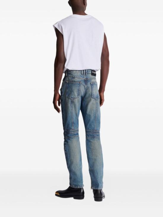 26SS 발망 데님 팬츠 GH1MI105DG10 6AW Grey - BALMAIN