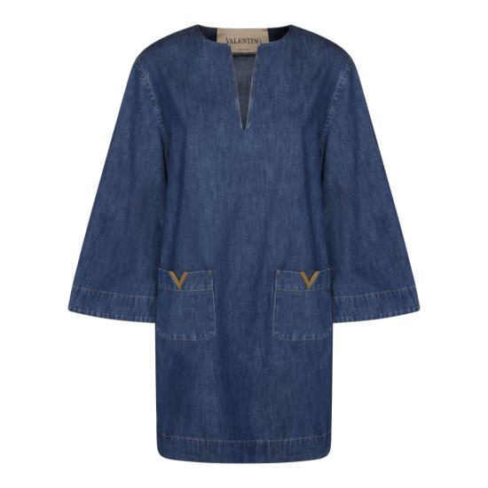 26SS 발렌티노 가라바니 미디 원피스 8B3DA03B9YA558 Neutrals