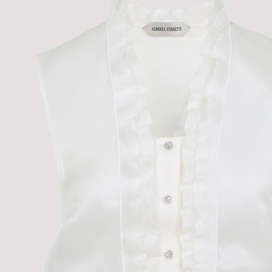 26SS 알베르타 페레티 탑 A08051619 White - ALBERTA FERRETTI