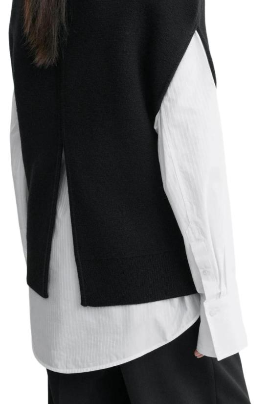 26SS 토템 민소매 티셔츠 261WRT0573YA0008 Black - TOTEME