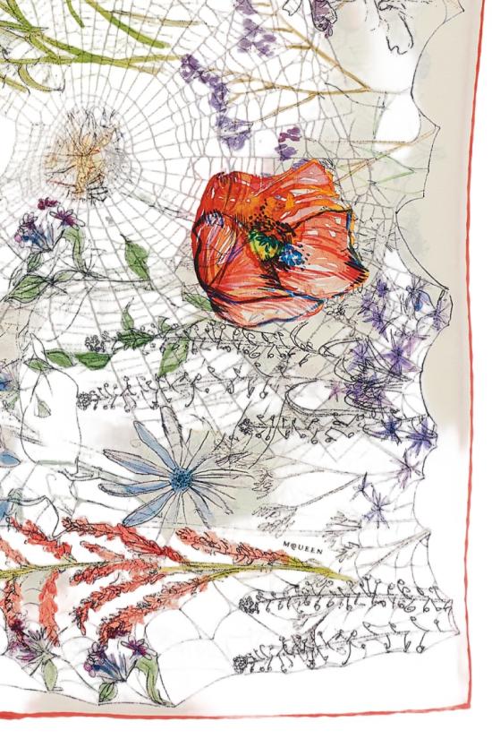 26SS 알렉산더 맥퀸 머플러/스카프 8585293001Q9274 Multicolor - ALEXANDER MCQUEEN