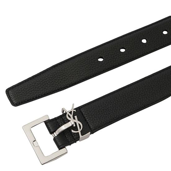 26SS 생로랑 모노그램 벨트 634440DTI0E1000 Black - SAINT LAURENT