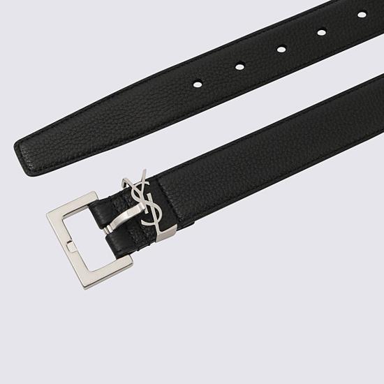 26SS 생로랑 모노그램 벨트 634440DTI0E1000 Black - SAINT LAURENT