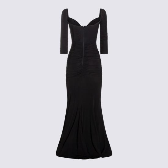 26SS 엘리자베타프랜치 롱 원피스 ABR1061E2110 Black - ELISABETTA FRANCHI
