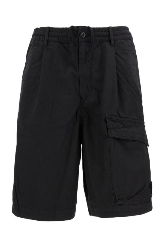 26SS 씨피 컴퍼니 스트레치 사틴 카고 렌즈 쇼츠 20CMBE127A110325G999 Black