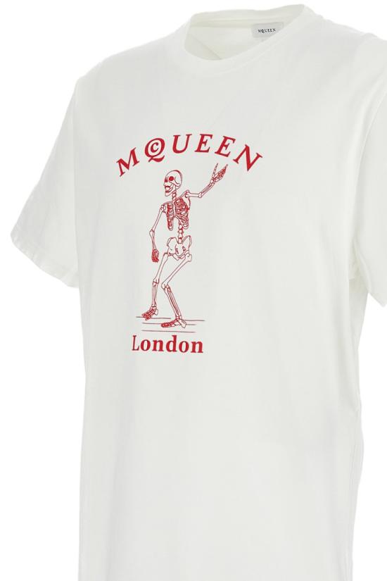 26SS 알렉산더 맥퀸 반팔 티셔츠 857152QTAEI0908 White - ALEXANDER MCQUEEN