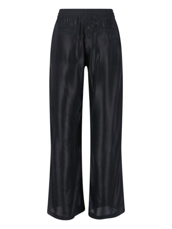 26SS 디젤 P-드레이어-C-Wn-Q1 새틴 트랙 팬츠 A17396 0QJAR9XX Black - DIESEL