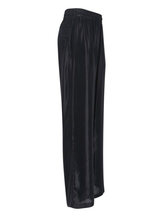 26SS 디젤 P-드레이어-C-Wn-Q1 새틴 트랙 팬츠 A17396 0QJAR9XX Black - DIESEL