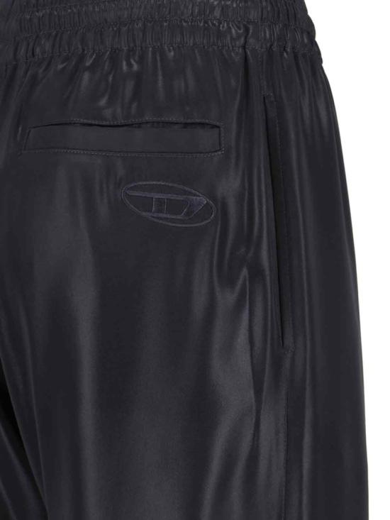 26SS 디젤 P-드레이어-C-Wn-Q1 새틴 트랙 팬츠 A17396 0QJAR9XX Black - DIESEL