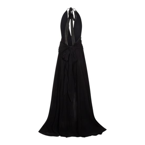 26SS 블루마린 롱 원피스 P622A803AN0990 Black - BLUMARINE