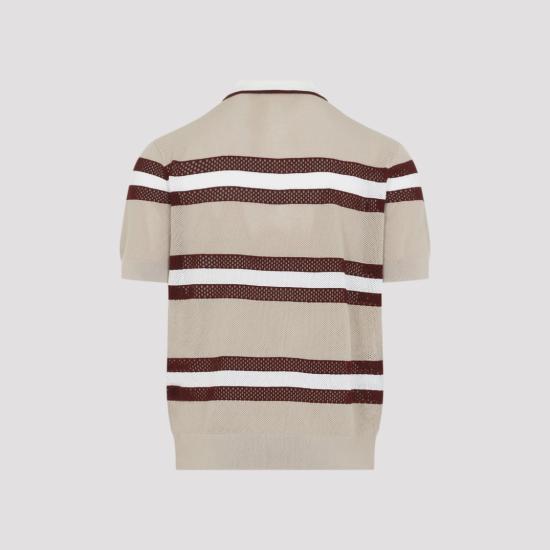 26SS 드리스 반 노튼 폴로 티셔츠 2610212183701 Neutrals - DRIES VAN NOTEN