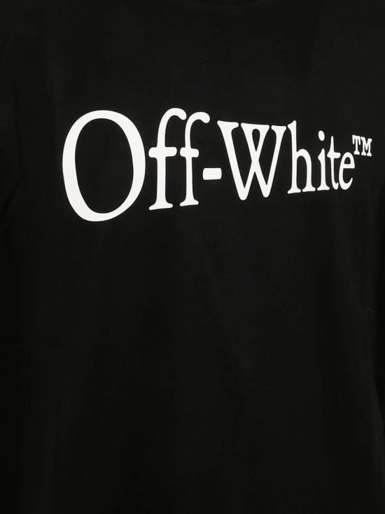 25FW 오프화이트 런 애로우 스케이트 반팔 티셔츠 OMAA120F25JER00F1001 Black - OFF WHITE