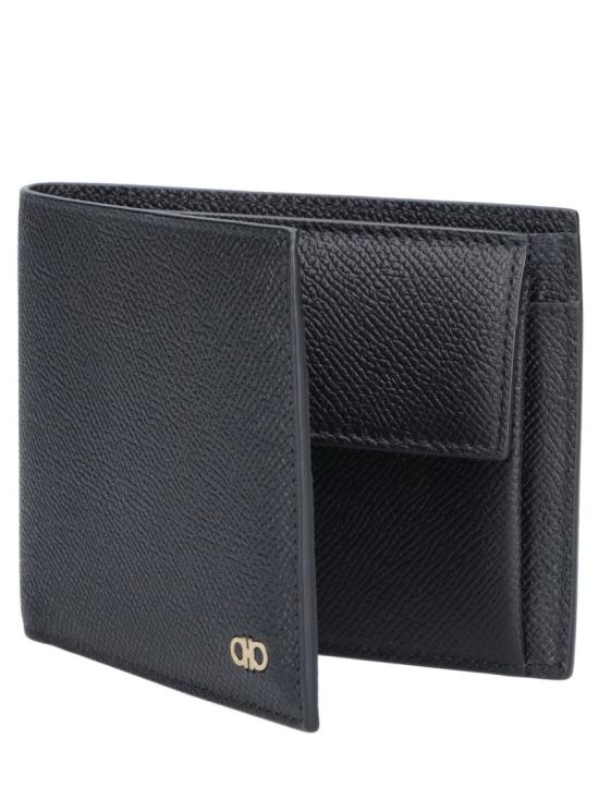 26SS 살바토레 페라가모 간치니 반지갑 775646001 Black - SALVATORE FERRAGAMO