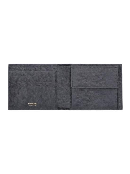 26SS 살바토레 페라가모 간치니 반지갑 775646001 Black - SALVATORE FERRAGAMO