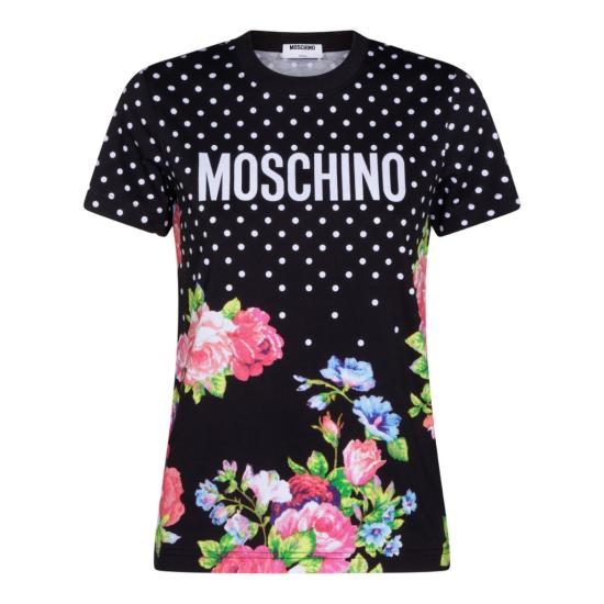 26SS 모스키노 반팔 티셔츠 261E072605413888 Black