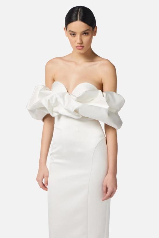 25FW 엘리자베타프랜치 원피스 AB71456E2 360 White - ELISABETTA FRANCHI