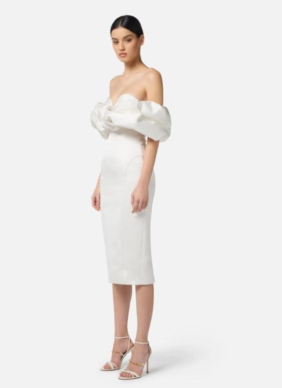 25FW 엘리자베타프랜치 원피스 AB71456E2 360 White - ELISABETTA FRANCHI