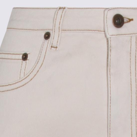 26SS 버버리 하이 라이즈 부츠컷 진 8118523C3997 White - BURBERRY