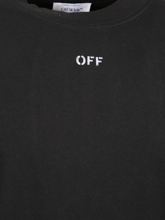 25FW 오프화이트 반팔 티셔츠 OMAA120F25JER00D1041 Black - OFF WHITE