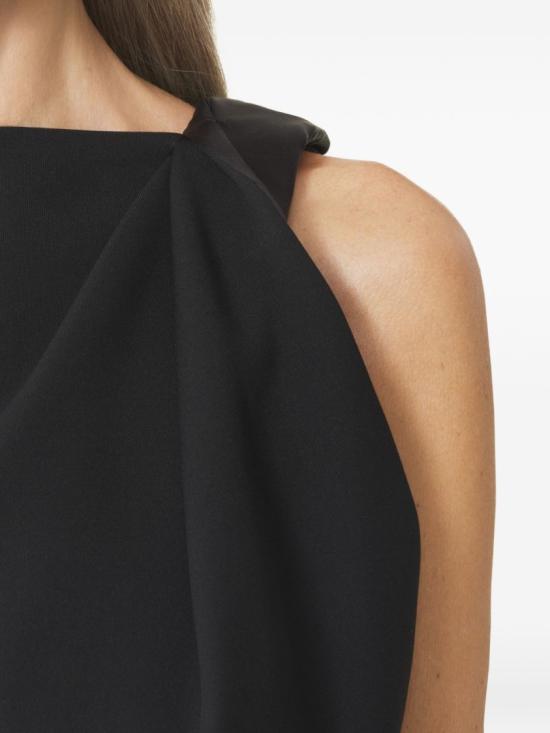 26SS 랑방 롱 원피스 RW DR0125 6142 P26 10 Black - LANVIN