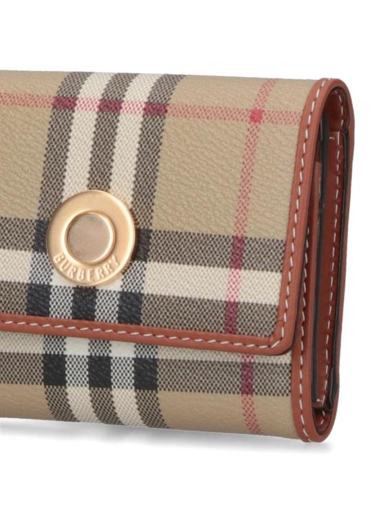 26SS 버버리 스몰 체크 폴딩 지갑 8109800A9534 Brown - BURBERRY