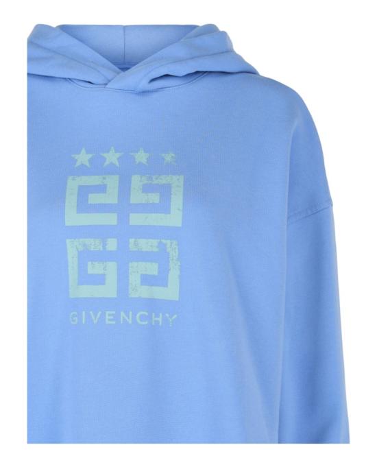  지방시 후드 티셔츠 BWJ04C 3YEL 452 40061 L Blue - GIVENCHY