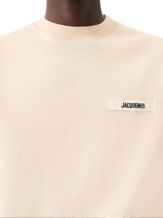  자크뮈스 그로그랭 스웨트 셔츠 SSM00206AJ00126150 Neutrals - JACQUEMUS