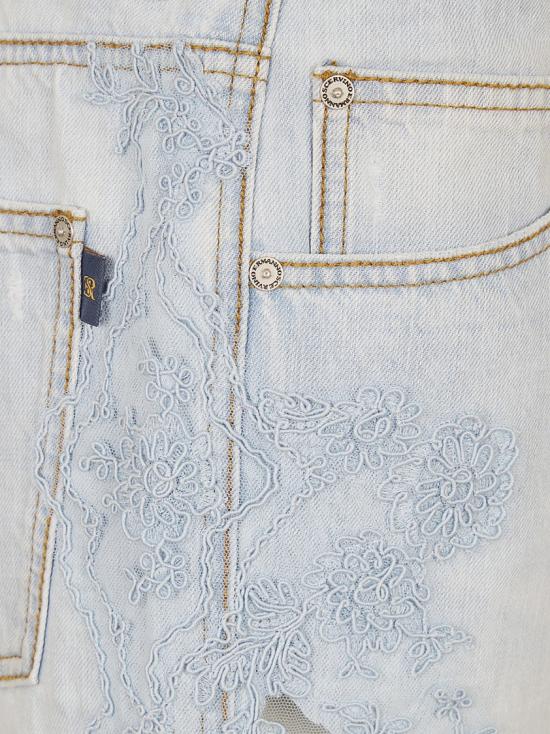 26SS 에르마노 설비노 데님 D487P308 APGYV White - ERMANNO SCERVINO