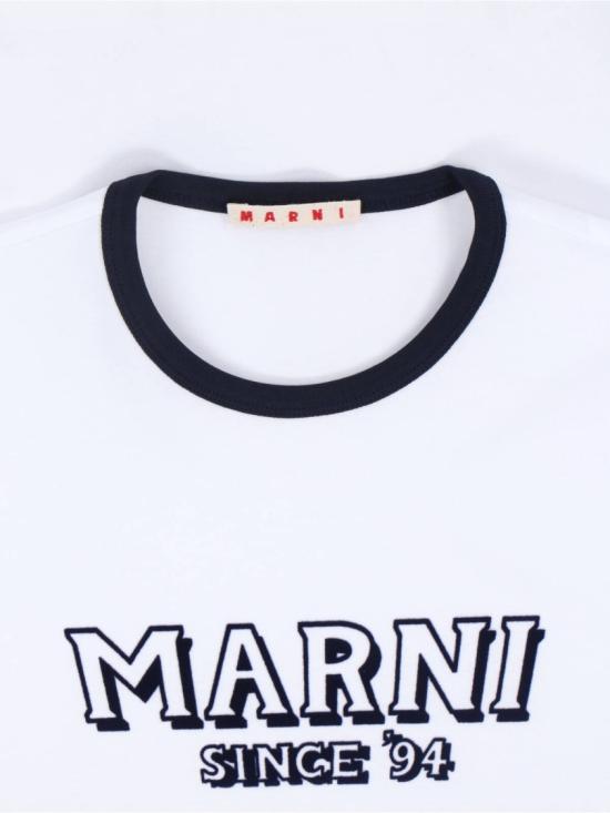 26SS 마르니 반팔 티셔츠 HUMU0198MP USCY91LOW01 White - MARNI