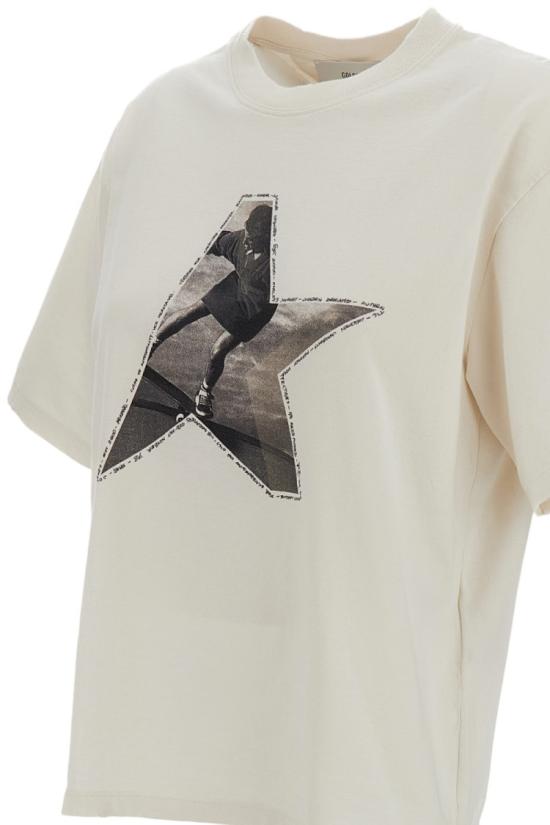 26SS 골든구스 반팔 티셔츠 GWP01874P00237211560 White - GOLDEN GOOSE