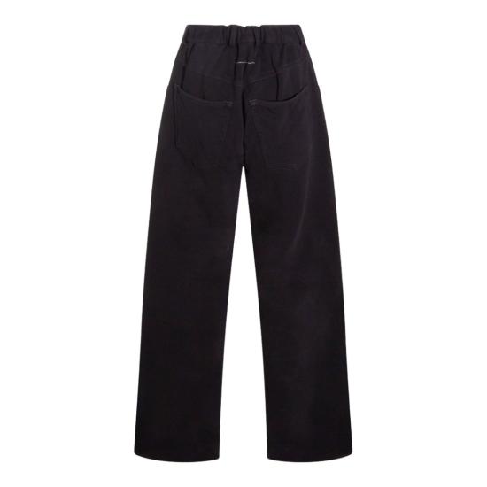 26SS MM6 메종마르지엘라 코튼 트라우저 S52KA0548M25014900 Black - MM6 MAISON MARGIELA