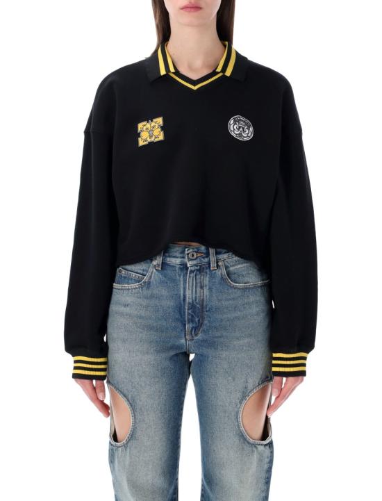 26SS 오프화이트 긴팔 티셔츠 OWBA07BS26FLE002 Black